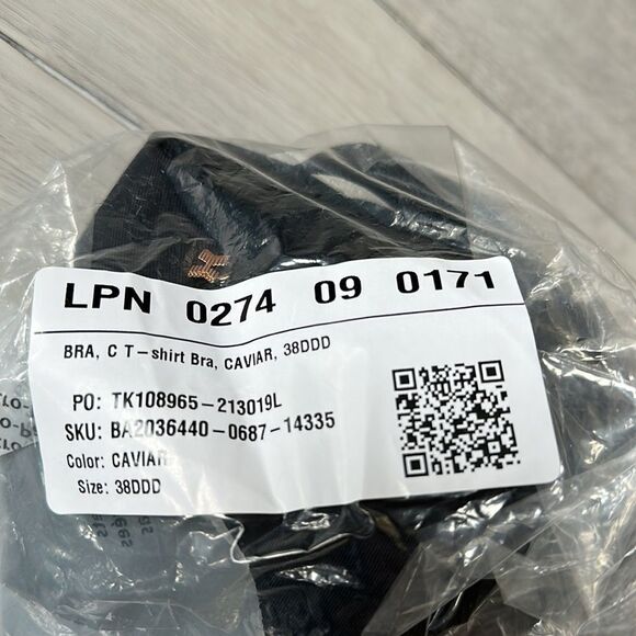 Savage X Fenty Core Microfiber T-Shirt Bra Caviar 38DDD NWT IN PACKAGING - Picture 6 of 6